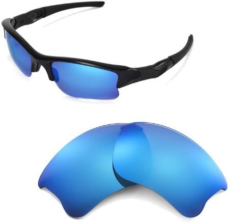 Walleva Polarized Ice Blue Replacement Lenses for Oakley Flak Jacket XLJ Sunglasses