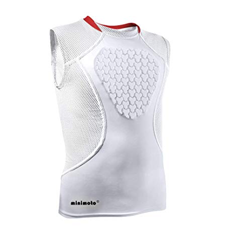 Minimoto Chest Protector, Heart-Guard/Sternum Protection Shirt for Baseball, Football, T Ball, Lacrosse & Goalies, Youth Sizes