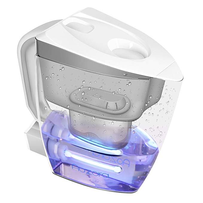 Aozora Water Filter Pitcher with UV Disinfection Light
