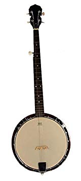 5-String BANJO - REMO Head 38" TRADITIONAL BLUEGRASS Solid Sepele Wood