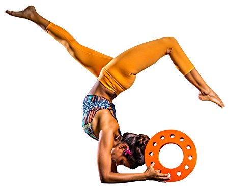 Surya Yoga Wheel - Ergonomically-Designed to Help Perform Exercises that Open Up Your Chest, Back, Shoulder, and Hips. Improve Flexibility, Strength and Balance with This High-Density EVA Foam Wheel
