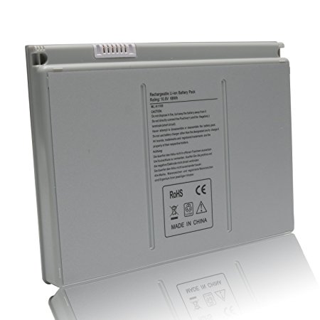 DJW A1175 Laptop Battery for Apple MacBook Pro 15" A1175 A1260 A1150 A1211 A1226, compatible MA348G/A, MA466LLA--12 Months Warranty[10.8V 5800mAh]