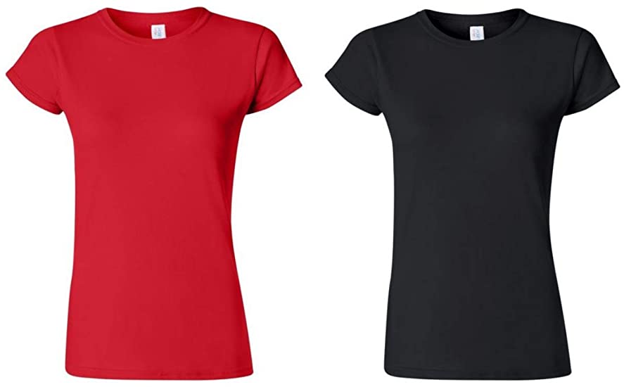 Gildan Women's Softstyle Cotton T-Shirt, Style G64000l, 2-Pack