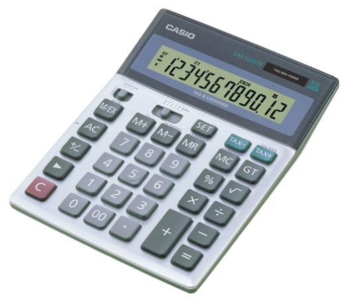 Casio DM1200TE 12 Digit Solar Desktop Calculator