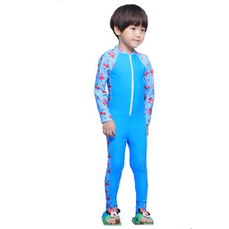 MAIBU Kids UPF 50  Sunsuit Long Sleeve Swimwear One-piece Bodysuit Swimsuit Age 3-9years