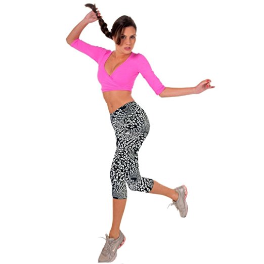 AutumnFall® Performance Activewear - Printed Yoga Capri Work-out Leggings