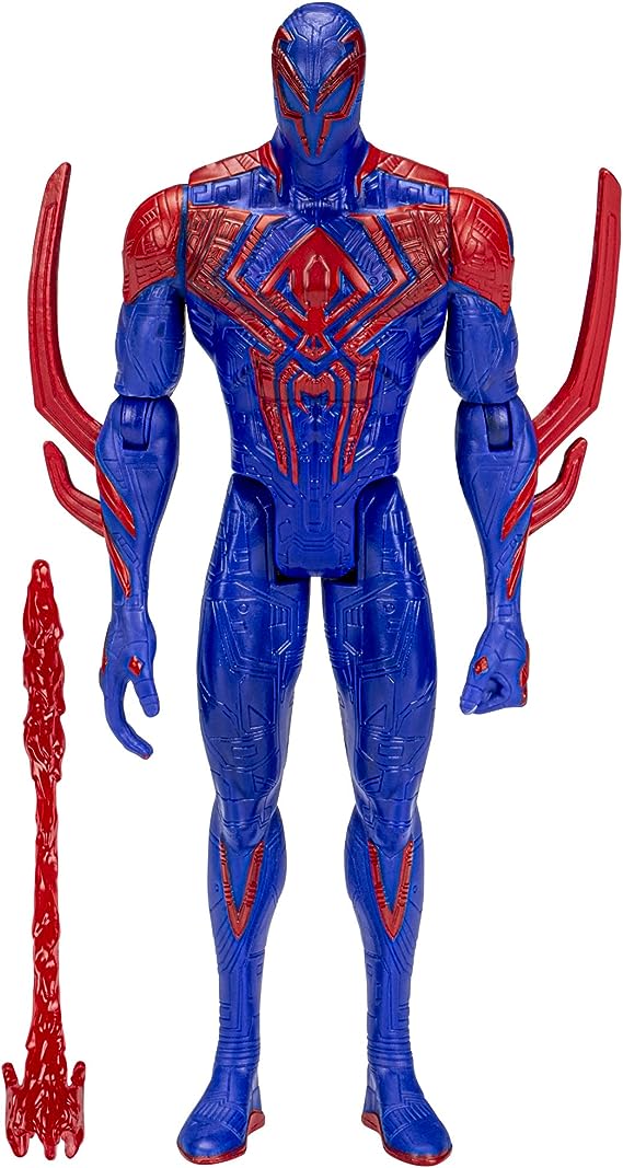 Marvel Spider-Man: Across The Spider-Verse Spider-Man 2099 Toy, 6-Inch-Scale Action Figure with Laser Blast Accessory, Toys for Kids Ages 4 and Up