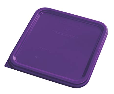 Rubbermaid Commercial Products 1980250 Square Plastic Food Storage Container, Purple, Lid (2 qt.- 8 qt.)