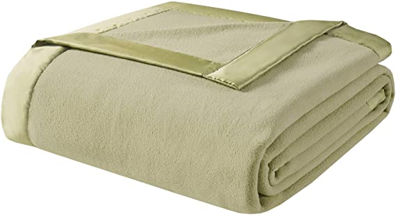 True North by Sleep Philosophy Micro Fleece Luxury Blanket Green 9090 Full/Queen Size Premium Soft Cozy Mircofleece For Bed, Coach or Sofa