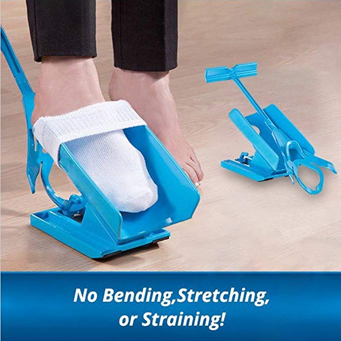 Sock Slider,Easy On/Easy Off Sock Aid Kit Helper Slider Without Bending,Strenching and Straining for Convenient Travel