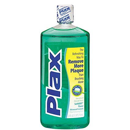 Plax Advanced Formula Plaque Loosening Rinse Softmint Flavor 24OZ