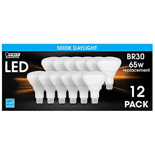 Feit Electric LED BR30 Flood Daylight 12-pack
