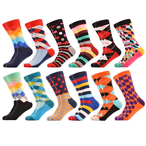 WeciBor Women's Funny Casual Combed Cotton Socks Packs