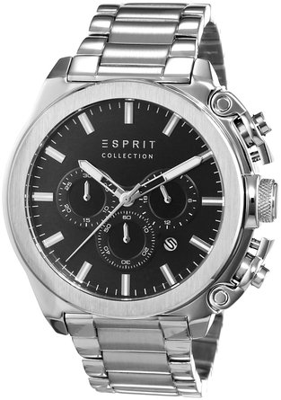 ESPRIT Collection Men's Quartz Watch with EL Light Tityos Chronograph Quartz Stainless Steel EL102181005