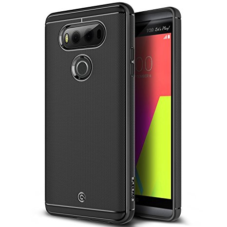 Obliq Slim Fit Scratch Resist Shock Absorption Soft TPU Protective Case for LG V20 (2016) - Black