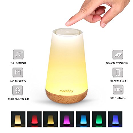 Bluetooth Table Lamp Speaker - Led Bluetooth Speaker, Hands-Free Led Table Lamp Smart Touch Control Bluetooth Bedside Lamp Speaker Lamp Bluetooth Speaker Night Light Table Lamp with Speaker Warm White