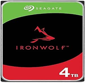 Seagate Compatible IronWolf ST4000VN006 - Disque dur - 4 To - SATA 6Gb/s, Noir