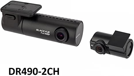 BlackVue DR490-2CH 16GB Dual-Lens Dual 1080p Dashcam for Front and Rear