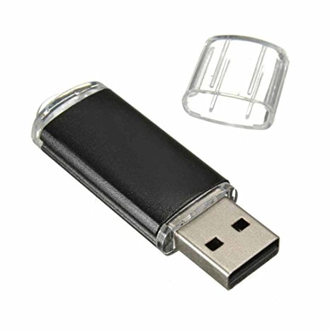 8GB Perman USB 2.0 Metal Flash Drive Memory Stick Storage Thumb U Disk Key Stick Black