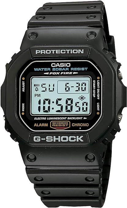 Casio Men's G-Shock DW5600E-1V Black Resin Quartz Watch