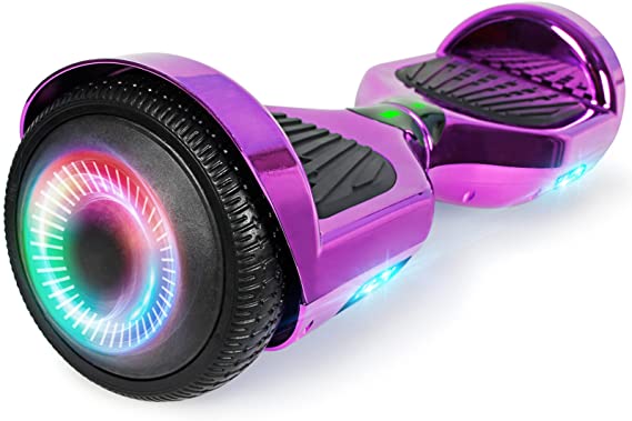 SISIGAD Hoverboard Self Balancing Scooter 6.5" Two-Wheel Self Balancing Hoverboard with Bluetooth Speaker for Adult Kids Gift - Fun Edition