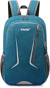 G4Free RFID Hiking Backpack 15L Mini Rucksack Small Backpack Hiking Daypacks Water Resistant Multipurpose Travelling Walking Cycling Schooling for Men Women Kids (Teal Blue)