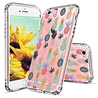 iPhone 6s Case, iPhone 6 Clear Case, MOSNOVO Cute Pineapple Pattern Clear Design Printed Transparent Plastic Hard Back Case with TPU Bumper Protective Case Cover for iPhone 6 6s (4.7 Inch)