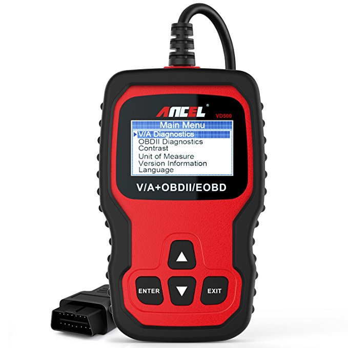 ANCEL VD500 OBD II Scan Tool with Check Engine Light Oil Reset TP Position SRS Airbag EPB Replace Brakepads Code Reader Specialize in Diagnosing VW Audi Skoda Seat