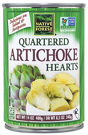Native Forest Artichoke Hearts, Quartered, 14-Ounce Cans (Pack of 6)