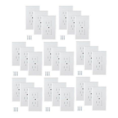 Mommys Helper 25-Pack Bulk Safe Plate Electrical Outlet Covers Standard, White (Discontinued by Manufacturer)