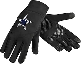 FOCO NFL unisex-adult Nfl Team Logo High End Neoprene Texting Gloves