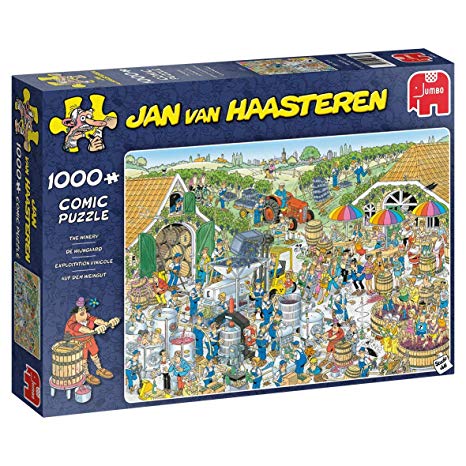 Jumbo 19095 Jan Van Haasteren-The Winery 1000 Piece Jigsaw Puzzle, Multi