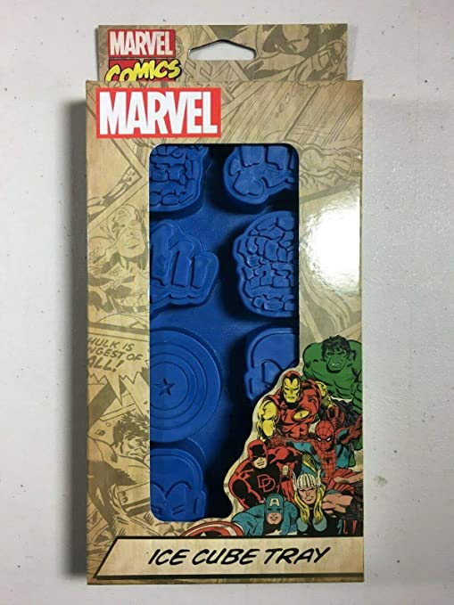 Icup Marvel Comics Heroes Ice Cube Tray Mold Iron Man, Hulk, Captain America Silicone