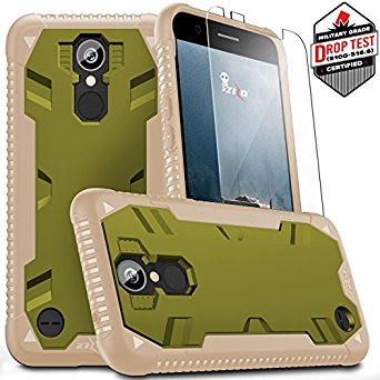 LG K20 Plus Case, Zizo Proton 2.0 Cover [Military Grade Drop Tested] w/ 0.3m 9H [Tempered Glass Screen Protector] - LG Harmony