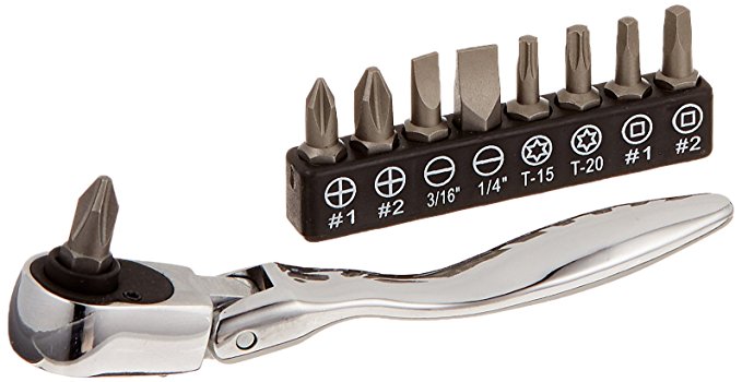 Titan Tools 11212 10-Piece Micro Flex Bit Driver