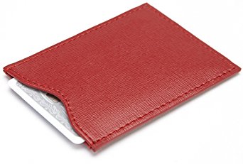 ROYCE RFID Blocking Passport Sleeve in Saffiano Leather