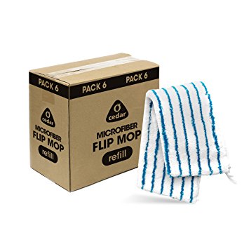 O-Cedar Microfiber Flip Mop Refill (Pack 6)