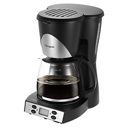 Homgeek Coffee Maker 1.5L Coffee Machine with Filters and Carafe