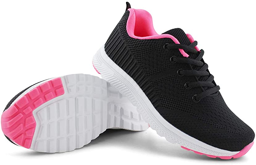 Jabasic Women Casual Breathable Running Sneakers Lightweight Tennis Shoes