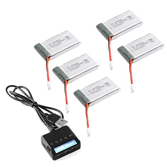 XCSOURCE 5pcs 3.7V 1200mAh 25C Lipo Battery   5 in 1 Battery Charger For Syma X5S X5SW X5SC Quadcopter BC636