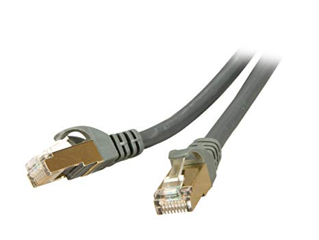 Rosewill CAT7 Ethernet Cable 100 Feet, CAT7 Network Cable Supports Data Speed up to 100Gbps, CAT 7 Shielded RJ45 Cable 100ft Long, Rosewill LAN Cable for Gigabit Networking, Color Grey