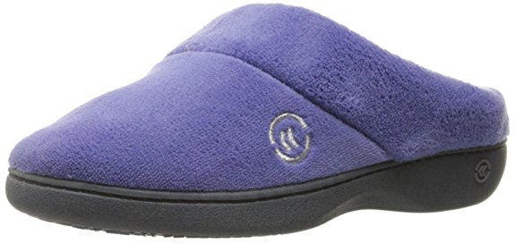 ISOTONER Women’s Classic Mixed Microterry Hoodback Slippers