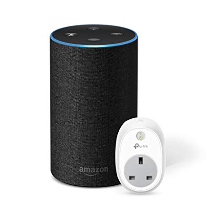 Amazon Echo (2nd Generation), Charcoal Fabric   TP-Link WiFi Smart Plug HS100 (2nd Generation)