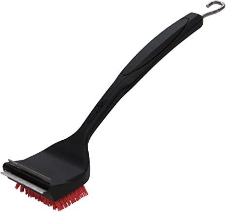 Char-Broil 8666894 SAFER Replaceable Head Nylon Bristle Grill Brush with Cool Clean Technology, One Size