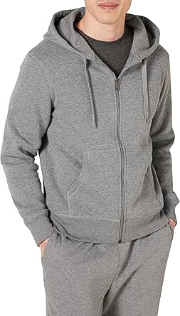 Amazon Essentials Men's Full-Zip Fleece Hoodie (Available in Big & Tall)