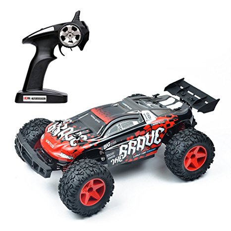 VATOS RC Car 1:12 Remote Control 50M 4x4 4WD 2.4Ghz Radio Control Car 40km/h Monster Truck Rock Racing Crawler High Speed Off Road RC Buggy Desert Electric Vehicle Toy Hobby Gift with LED Light