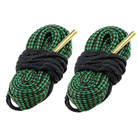 BESSEEK 2 PCS Gun Cleaning Bore Green Grey Kit Rope For 7.62MM Tube Rifle Pistol Bore Cleaning Snake Kit Hunting Gun Accessories Cleaning Tool