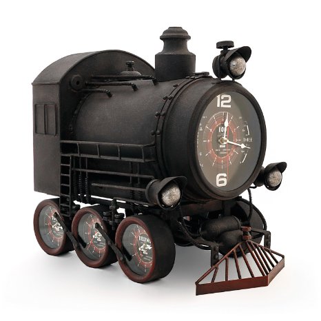 The Conquest - Handmade Train Clock From The Barrel Shack