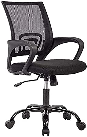 Office Chair,Ergonomic Cheap Desk Chair Mesh Chair,Computer Chair Lumbar Support Modern Executive Adjustable Stool Rolling Swivel Chair for Back Pain, Black