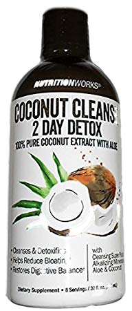 Nutrition Works Coconut Cleans 2 day Detox Coconut Extract with Aloe